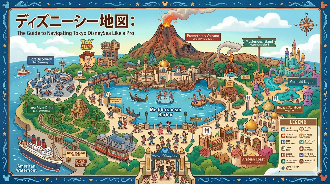 ディズニーシー 地図